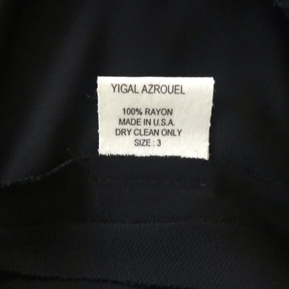 Yigal Azrouel black dress with chain neckline - Picture 8 of 10